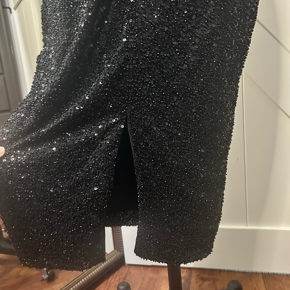 NWT Oh Polly Embellished Open-Back Midaxi Dress in Black - Picture 11 of 17